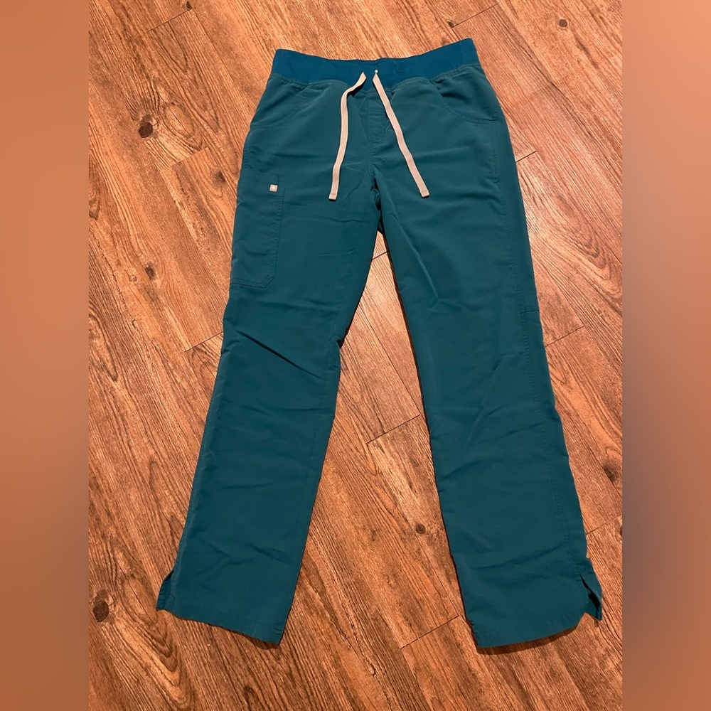 Figs S Pacific Blue Kade Cargo Scrub Pants